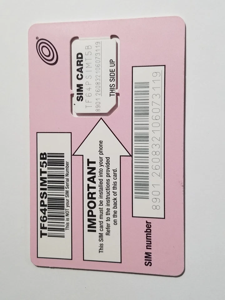 Rare Net10 Tracfone Wireless Prepaid Sim Card Activation Cell Phone Chip - Image 2 of 2