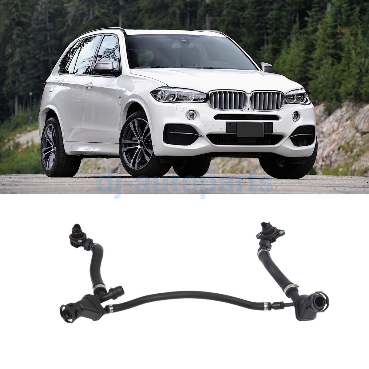 2011-2013 bmw e71 x6 e70 x5 4.4l n63 engine coolant tank water hose vent pipe 2011-2013 bmw e71 x6 e70 x5 4.4l n63 engine coolant tank water hose vent pipe