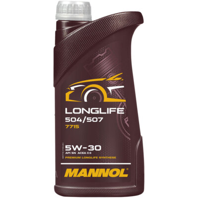 1 Liter MANNOL Longlife 504/507 5W-30 Motoröl API SN ACEA C3 7715 synthetic