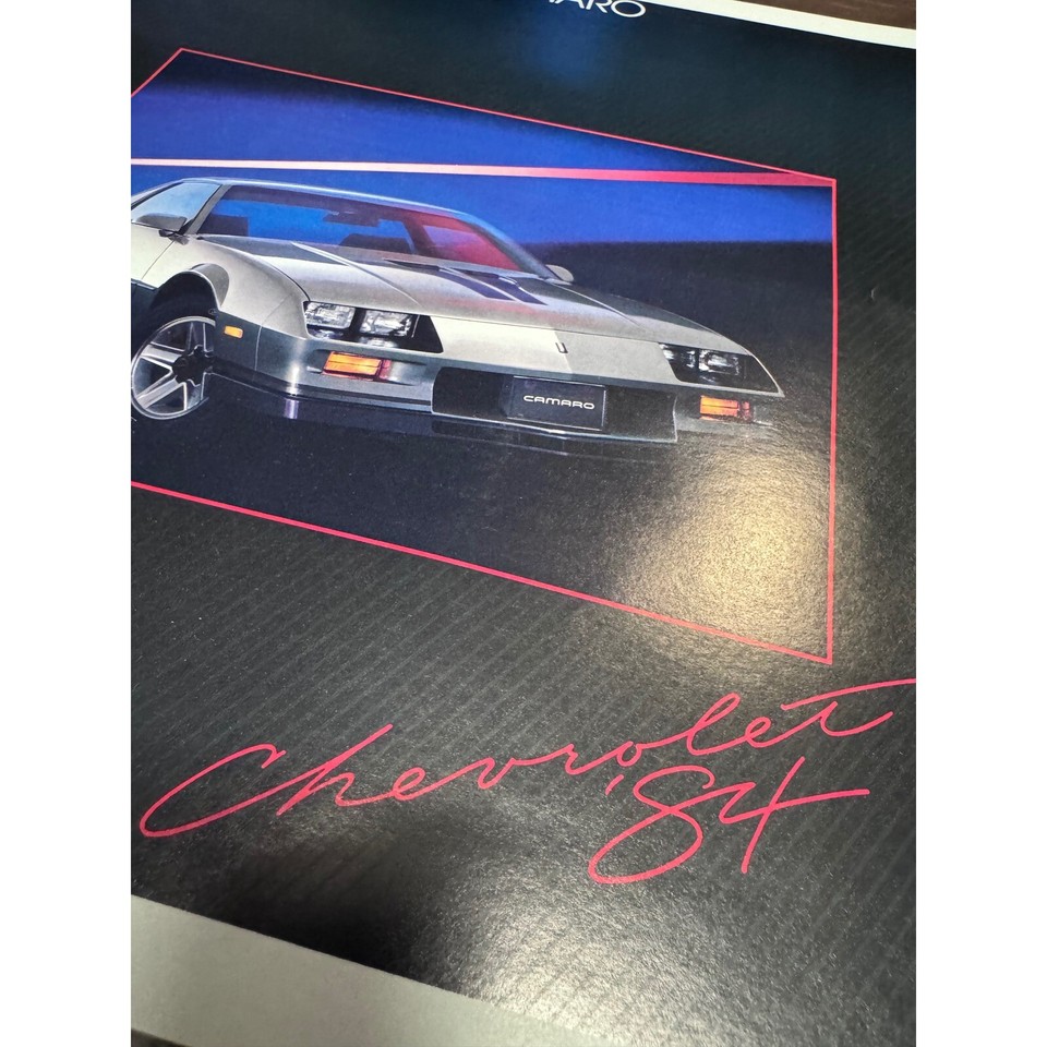 Chevrolet Camaro Brochure 1984 Z28 IROC Official GM Sales Catalog Specs