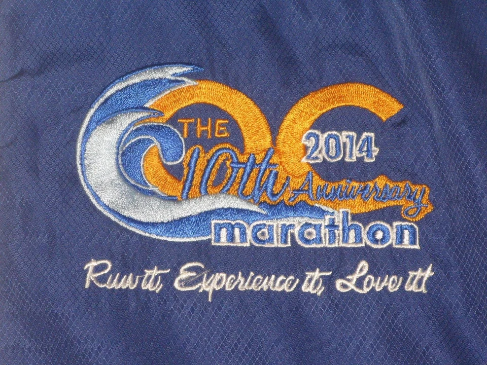 OC Orange County CALIF Marathon 10th Anniversary 2014 Technical Jacket Sz L - Image 2 of 4
