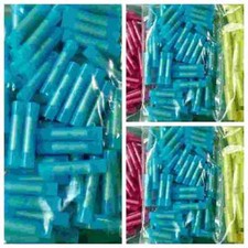 Nylon Insulated Pack 100pcs Butt Splice Connectors, Crimp Terminals, Copper