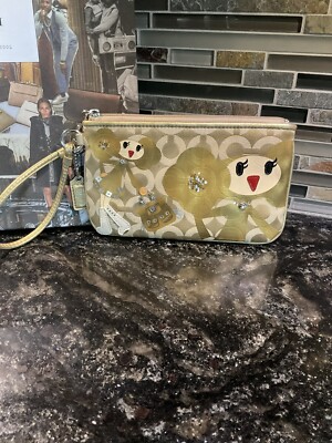 Coach Limited Edition Poppy Chan GOLDY Signature Op Art