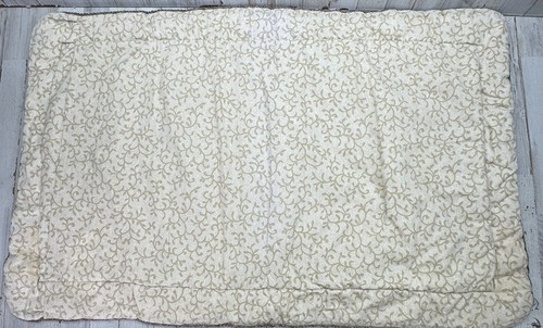 2 Croscill Windsor Damask Tuscan King Floral Pillow Shams Gold Green Rope Trim - Picture 11 of 11