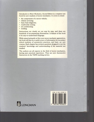 Introduction To Motor Mechanics Second Edition - Picture 6 of 6