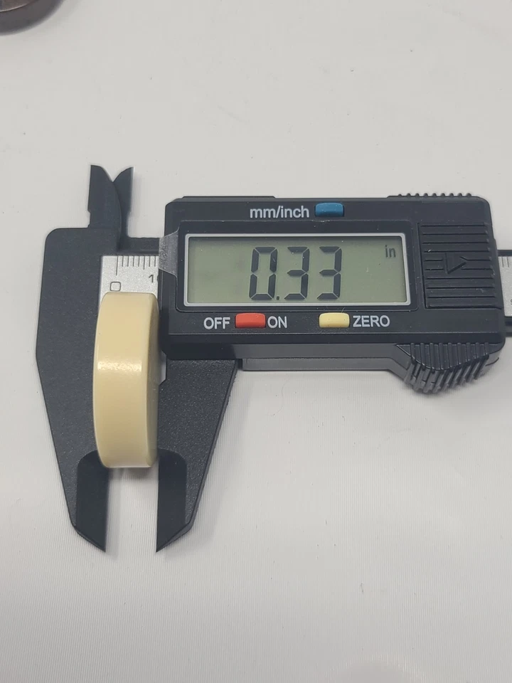 Vtg Carindal Backgammon White Brown Game Pieces Chips Speckled Replacement part - Image 3 of 3