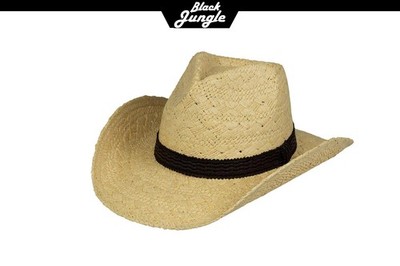 Westernhut MORON Strohhut Sommerhut Strandhut Cowboyhut Sonnenschutz Fedora hut