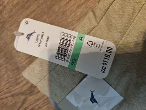 Pantaloncini Tommy Bahama On Par IslandZone Uomo 34x8 Golf Performance Nuovi senza etichette $110 - Foto 6 di 10