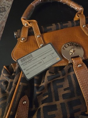 Fendi Borsa Magic Picolla Handbag Leather Brown 8BN143