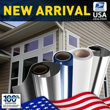 One Way Mirror Tint Window Film Privacy Protect UV Reflective Sun Block For Home