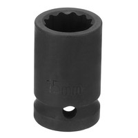 12-Punkt-Schlagschrauber-SteckschlüSsel,1/2 Zoll-Antrieb,15Mm,Metrisch,Cr-V