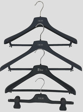 Lot of 4 Hangers Dior Auth Jacket Coat Suit Shirt Skirt Pants Hanger MINT