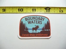 BOUNDARY WATERS CANOE AREA WILDERNESS MINNESOTA SMALL STICKER DECAL CANOEING