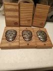 (3) MPM 2oz .999 Sterling Silver Day of the Dead Sugar Skull Bars 6 TOTAL OUNCES