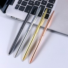 Ballpoint Pen with Metal Base Stand Desk Metal Ballpoint Pen Guest Sign In Pen