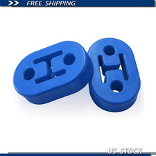 Universal Exhaust Hanger Rubber Insulator 2pcs 2 Holes Adjustable High Densit