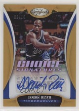 2018 Certified Choice Signatures Mirror Gold 2/10 Isaiah Rider #CS-IRD Auto 7y2