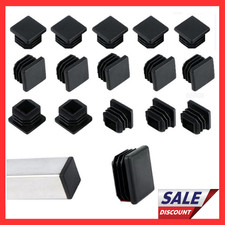16 Pack Square Plastic Plugs,1" Inch Insert End Caps for Square Tubing Post  B...