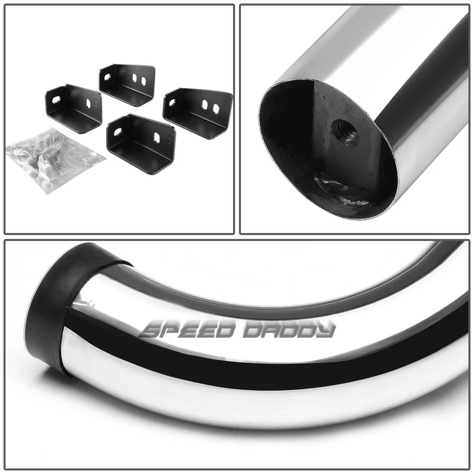 PARA 00-19 SILVERADO/SIERRA CABINA REGULAR CROMADA 3" ESTRIBO BARRA NERF Foto 3 de 4