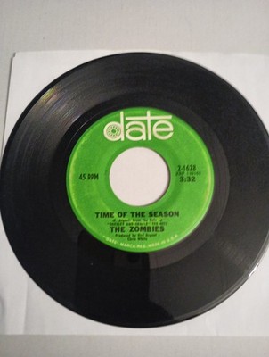 THE ZOMBIES TIME OF THE SEASON/FRIENDS OF MINE (Vg) 2-1628 45rpm RECORD