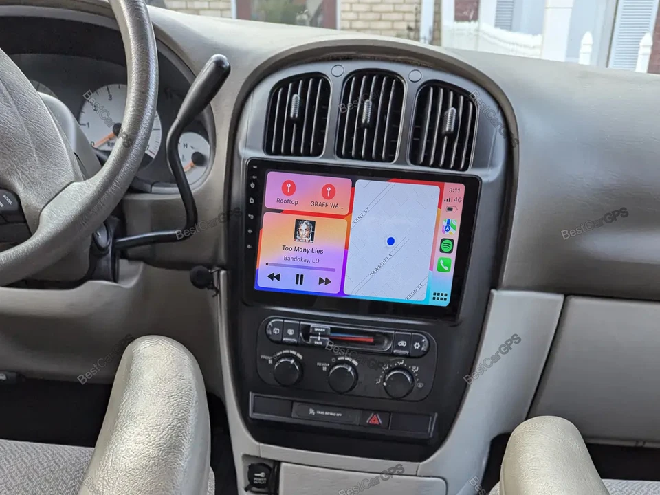 Car Radio Stereo For Dodge Grand Caravan 2001-2007 Carplay Android 14 GPS Nav Foto 4 de 4