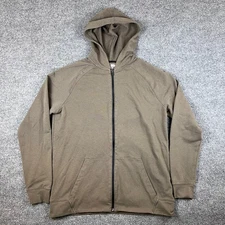 5.11 Tactical Zone Full Zip Hoodie Mens L Brown Stretch Military Gym