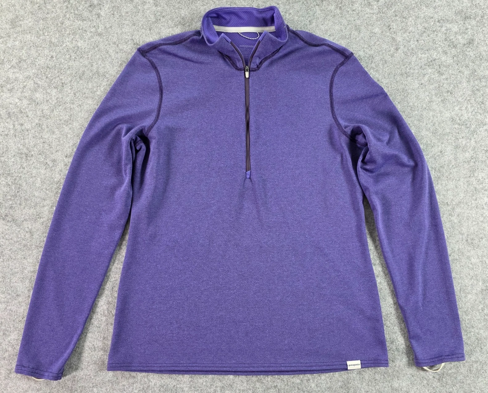 Patagonia Capilene 3 Midweight Baselayer Polartec 1/4 Zip Women's Large Purple