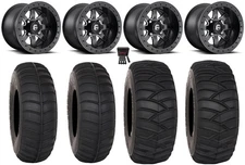 Fuel Maverick Beadlock 15" Wheels Milled 32" SS365 Tires Textron Wildcat XX