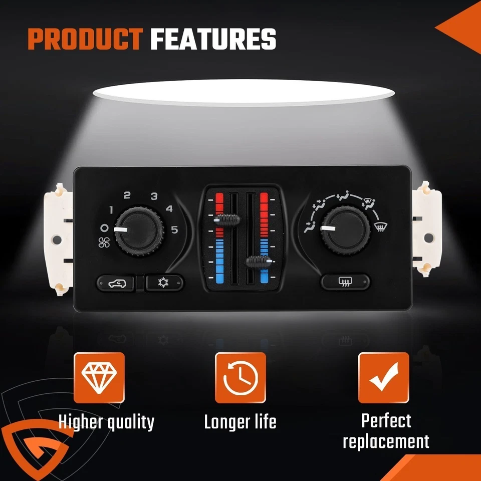 Módulo de controle climático para Chevrolet Silverado 2500 EUA com manual CA NOVO 599210XD - Imagem 4 de 4