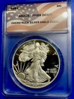1987 $1 PROOF American Silver Eagle ANACS PR69 DCAM RARE Daniel Carr Hard Date!
