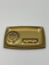 Dip Drive In Restaurant Ashtray Gold Advertising Lima OH USA 24 Hrs Vintage