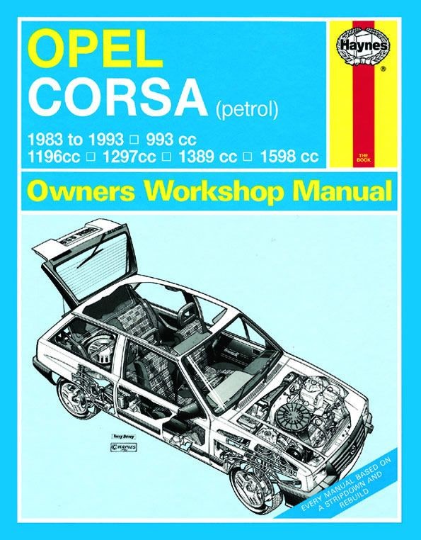 Revue technique Haynes Opel Corsa essence 1983 à 1993 manuel de réparation
