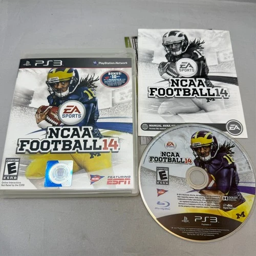 NCAA Football 14  (Playstation 3 PS3)  CIB TESTED!