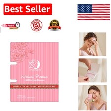 Eco-Friendly Oil Blotting Paper - 100 Count with Convenient One-Sheet Dispenser