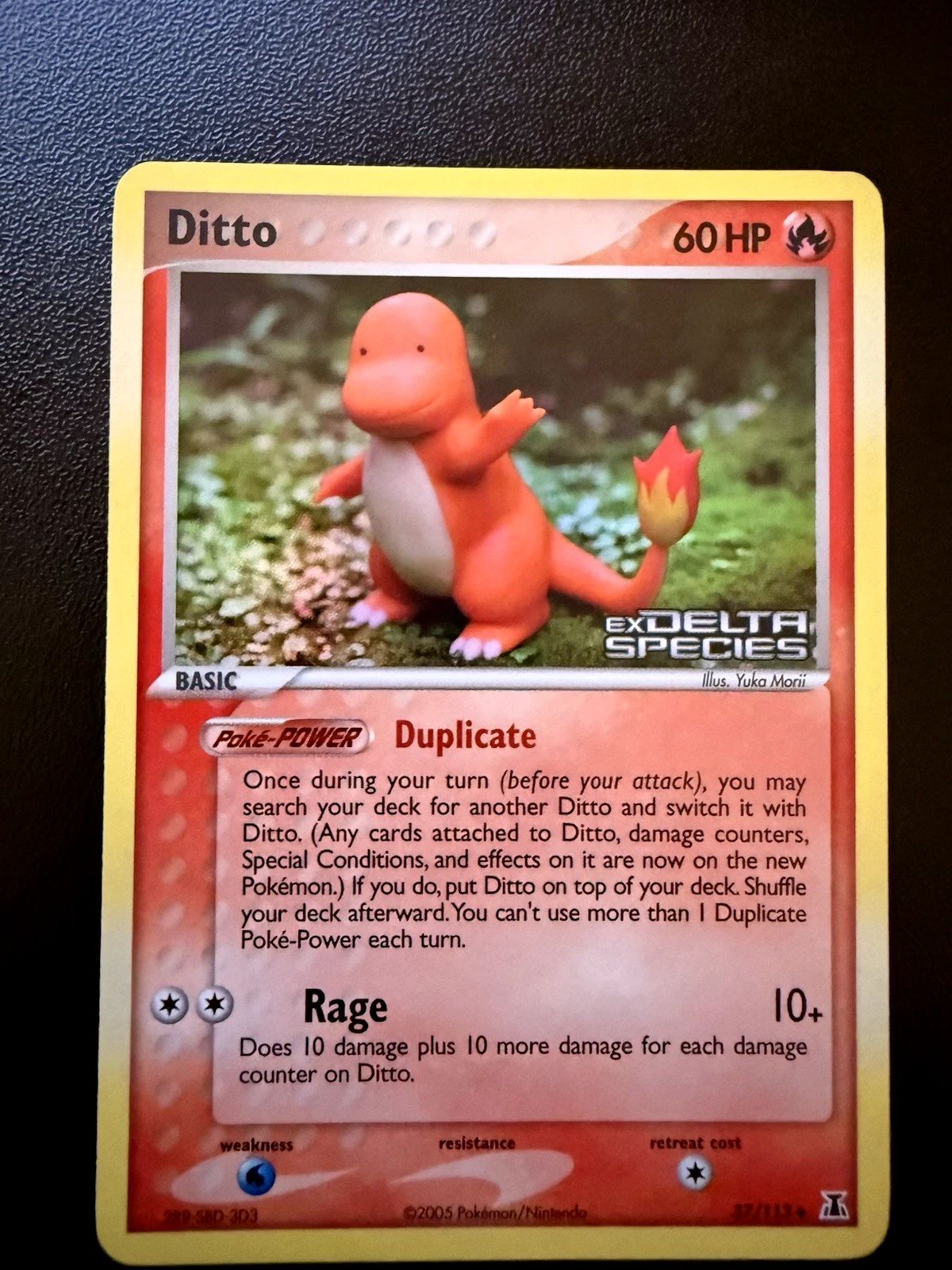Deal for Ditto Reverse Holo 37/113 ex Delta Species Charmander 2005 LP Pokemon