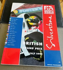 British F1 Formula 1 Grand Prix 1993 Silverstone official programme