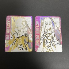 Personalizado|2X UA Action Point Re:Zero Rem Emilia|Texturado|JP|Hágalo usted mismo Hecho por ventilador
