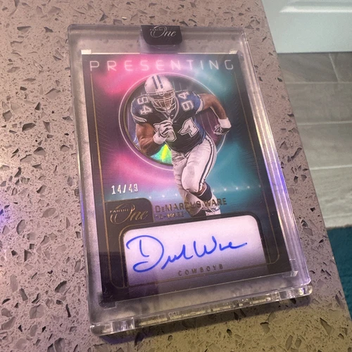 14/49 2023 Panini One Football DeMarcus Ware HOF 1 Encased Auto “Presenting” 