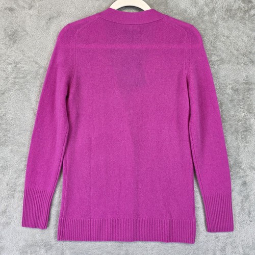 C by Bloomingdale's Sweater Womens XS Cashmere Cardigan Cherry Blossom V9702 - Picture 9 of 9