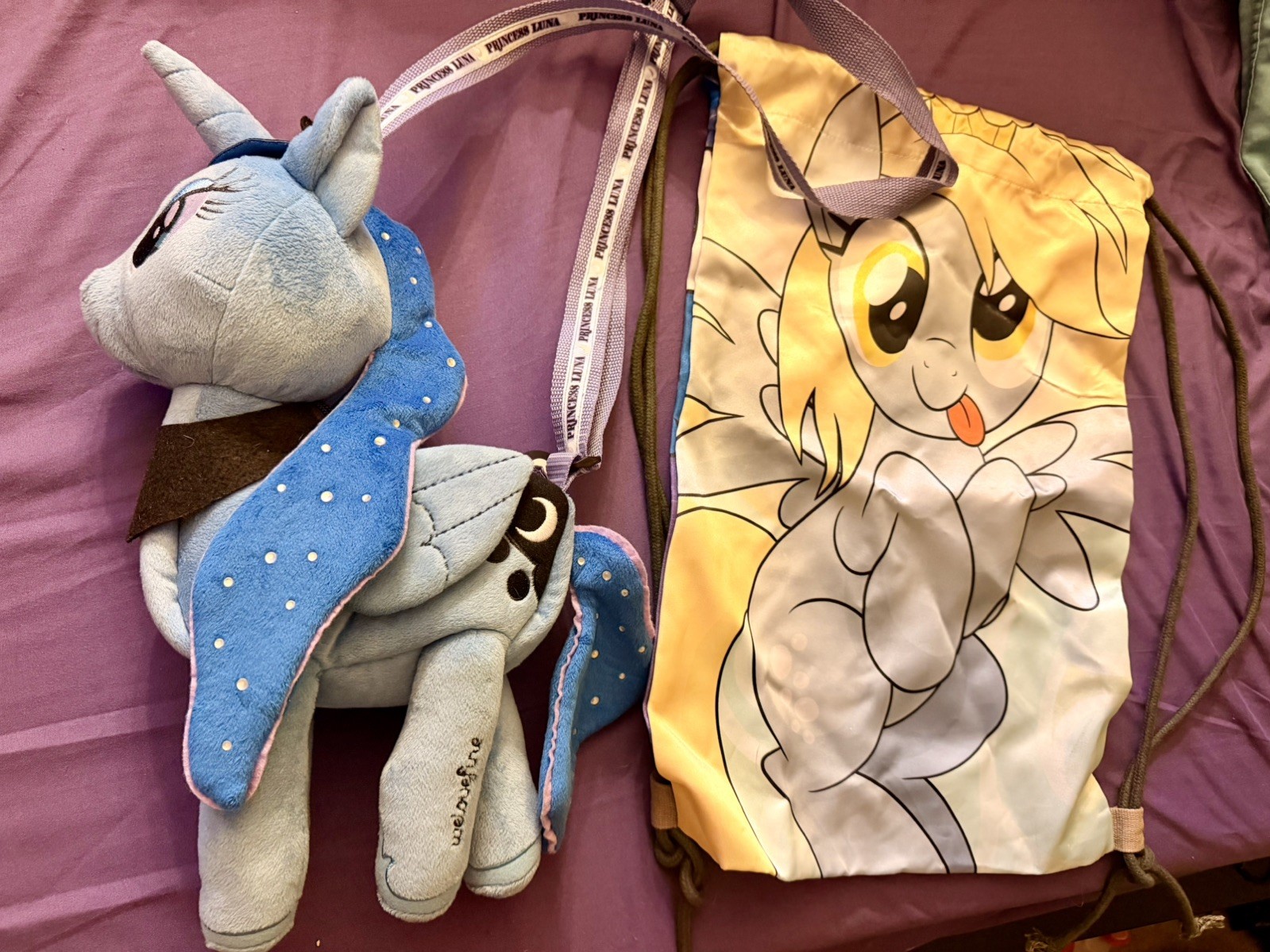 My Little Pony Princess Luna 2013 Plush Bag Purse  We Love Fine 