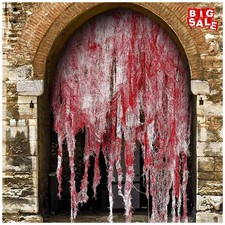 Halloween Bloody Gauze Cloth Horror Door Curtain Haunted House Party Decor