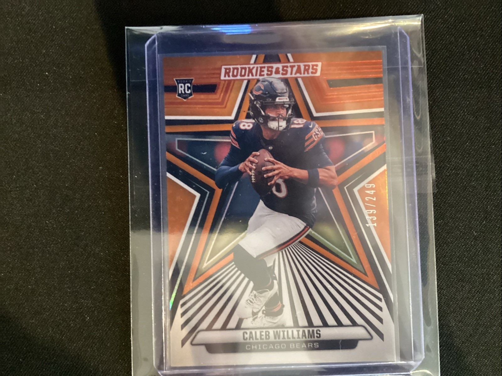 2024 Panini Rookies & Stars - Rookies Caleb Williams #118 Orange /249 (RC)