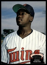 1992 Stadium Club #183 Lenny Webster Twins