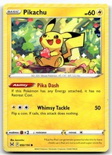 Pikachu #52/196 (MP) SWSH11: Lost Origin SWSH11 Pokemon on eBay