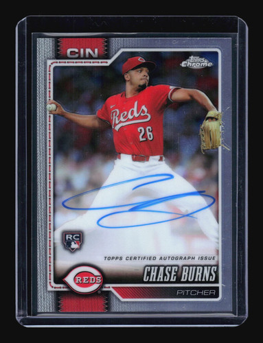 Chase Burns #RA-CB 2026 Topps Chrome Rookie Autograph card