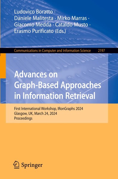Advances On Graph-Based Approaches In Information Retrieval Boratto (U. A.) Buch-image