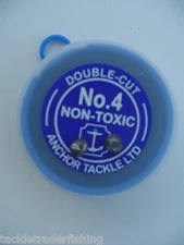 ANCHOR DOUBLE-CUT SHOT-in sizes: AAA/AB /BB/1/ 4/ 6/ 8/ SSG/ 2SSG FISHING TACKLE