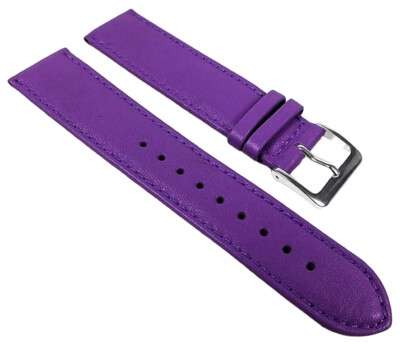 Minott Uhrenarmband Kalbnappa Ersatzband Band Lila 22599S
