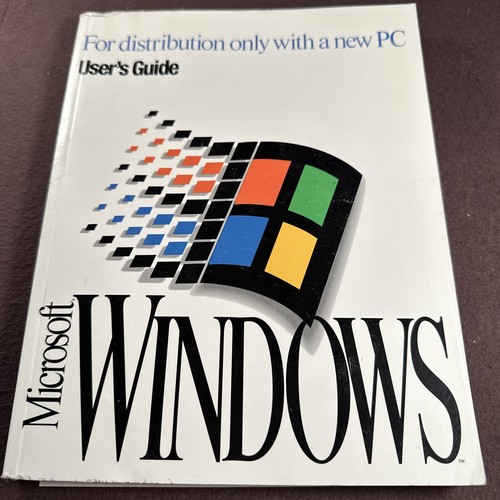 Guide de l'utilisateur Microsoft Windows 3.1 original 1993 vintage