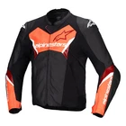 Alpinestars Faster V3 Leather Black Fluo Red